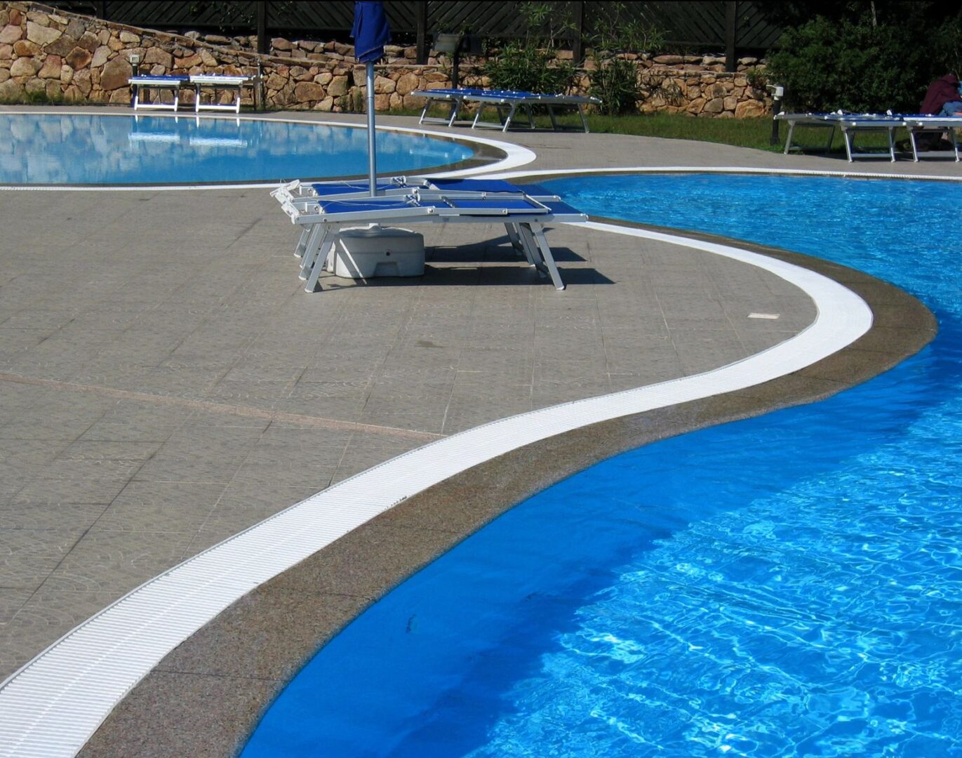 concrete with swiming pool